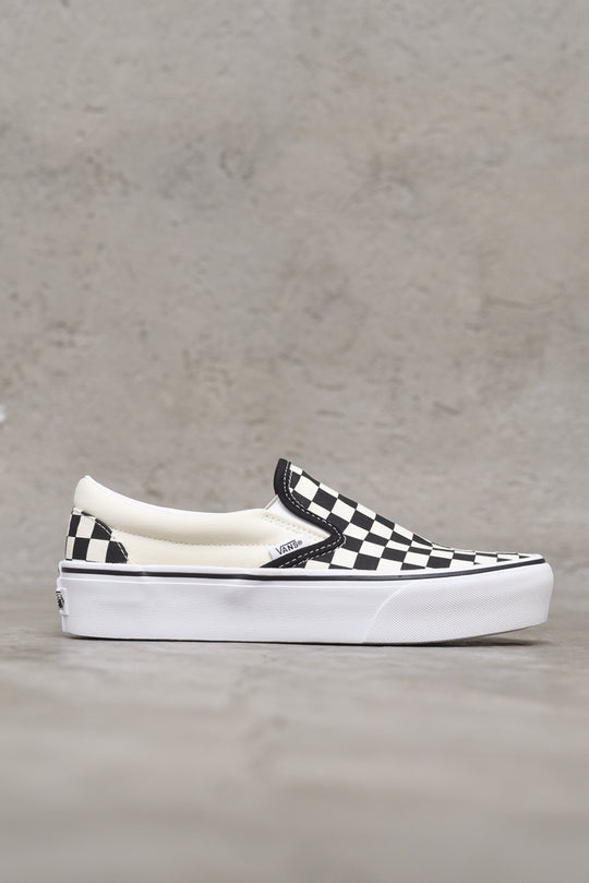 Classic Slip-On Platform - Black/White