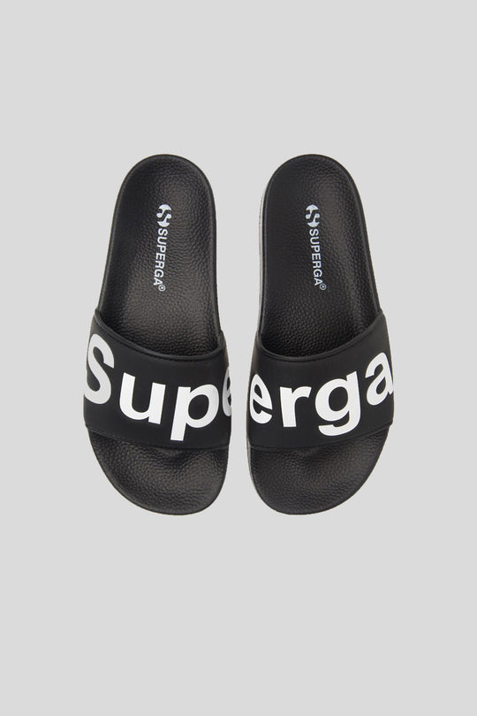 Slipper Side Black/White