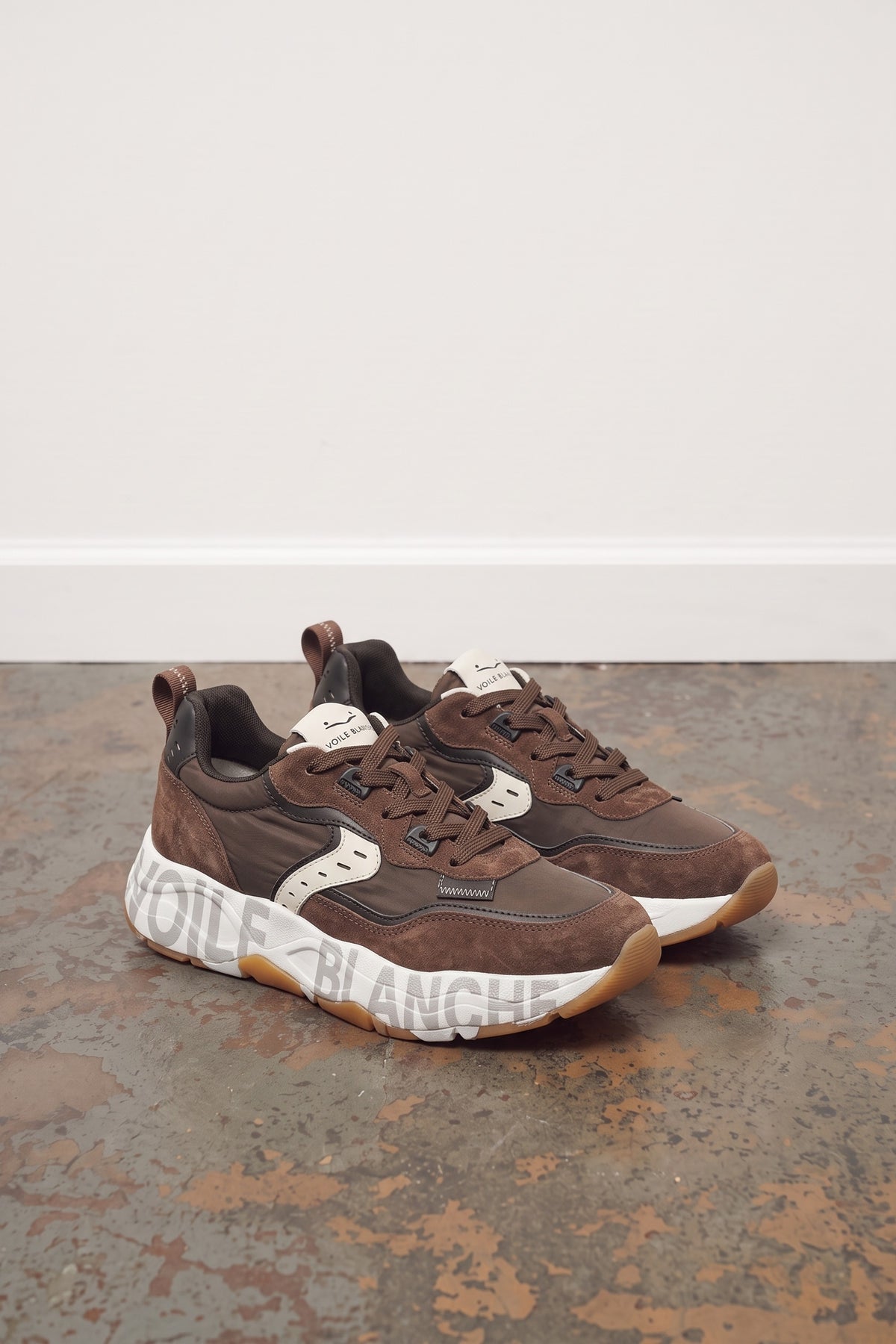 Club105 Suede Croco Nylon - Brown Dark Brown — 1
