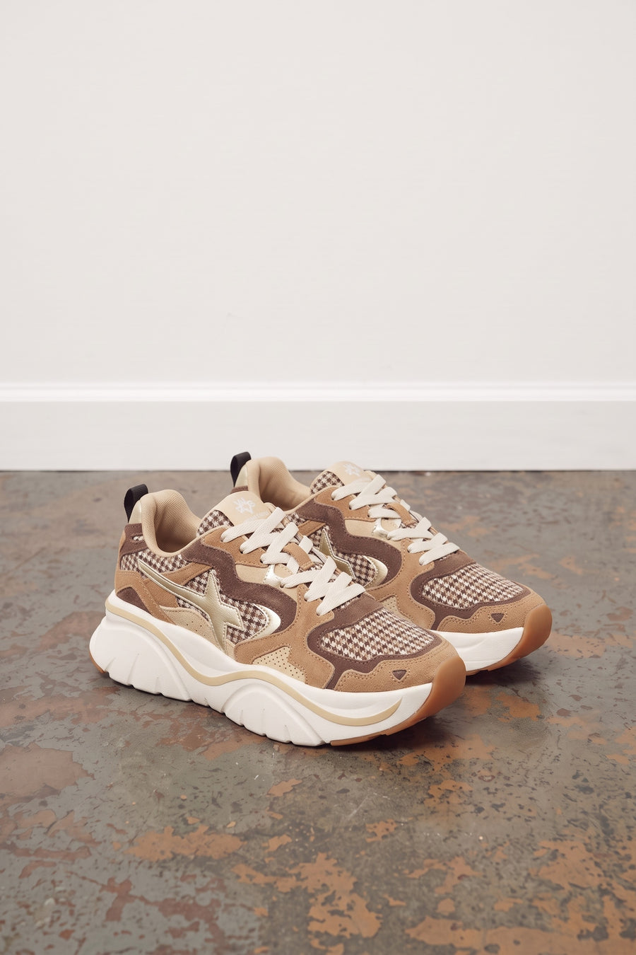 Mia W Suede Cloth - Brown Platinum Multi