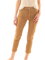 Pantalone 5 Tasche Fondo Taglio Vivo - Cammello