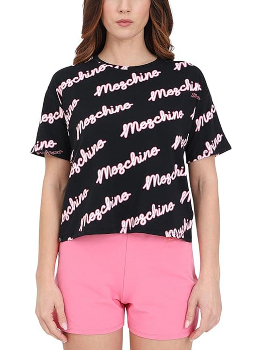 T-shirt Stampa Moschino - Nero