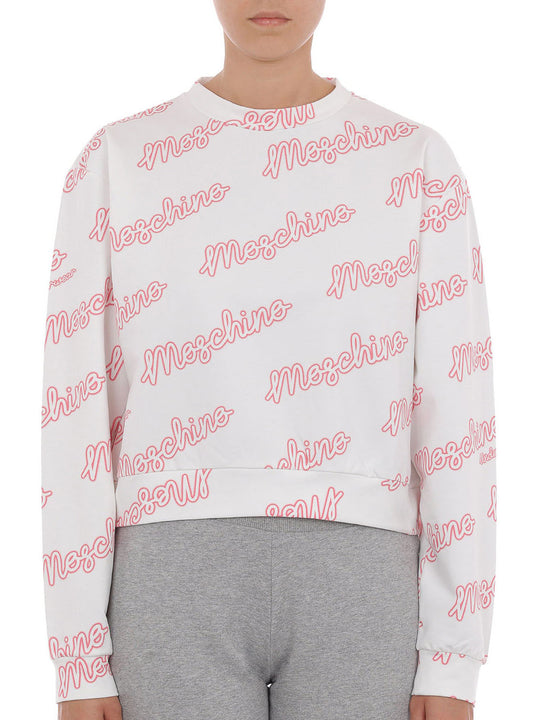 Felpa Stampa Moschino - Bianco