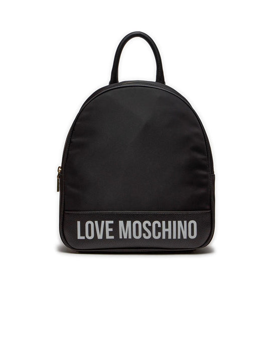 Zaino Nylon + Pu Grs - Nero