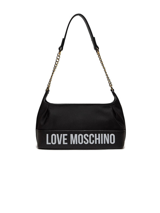 Borsa Nylon + Pu Grs - Nero