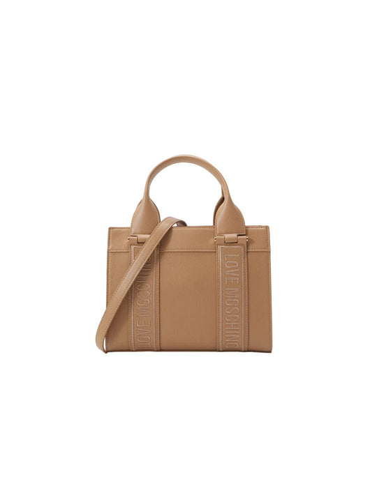 Borsa Pu Embroidery - Biscotto