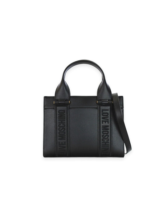 Borsa Pu Embroidery - Nero