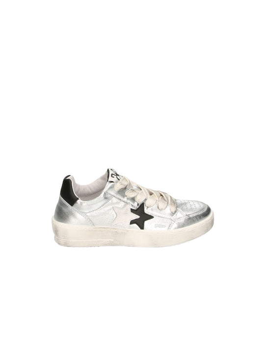 Sneakers New Star Laminato - Silver Black