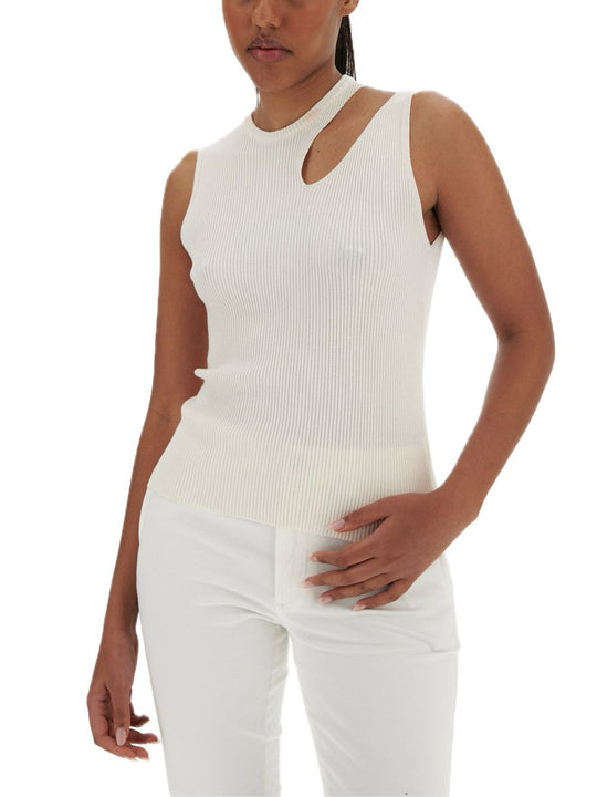 Canotta Costina Cut - Burro