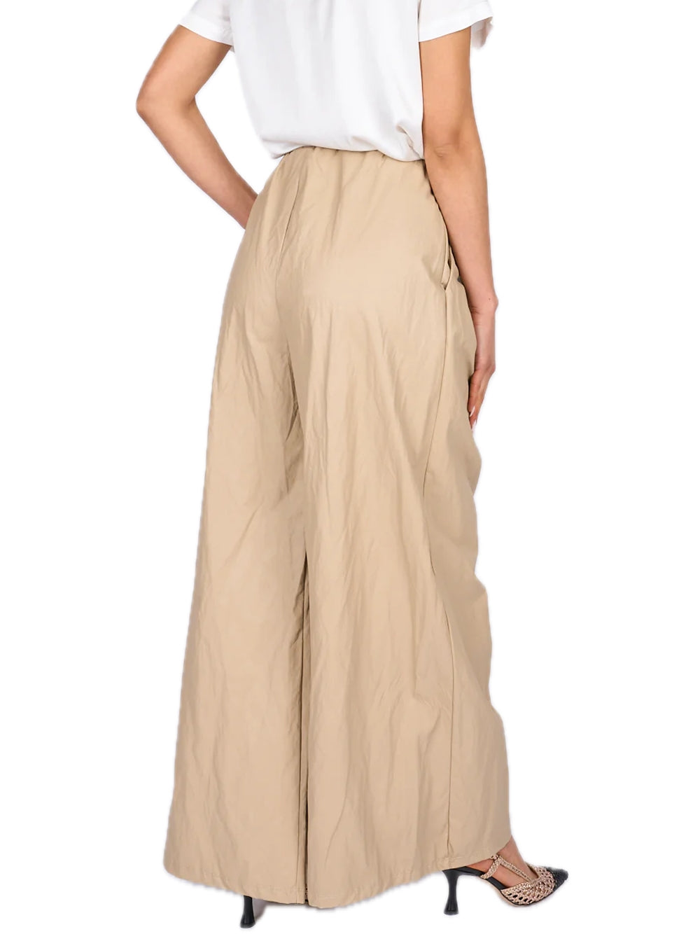 Pantapalazzo Elastico Vita - Beige — 2