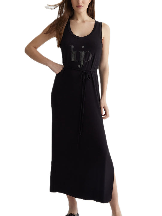 Ecs Abito Jersey - Nero Black Glitter