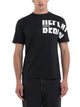 White Text T-Shirt - Black