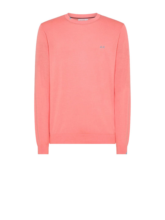 Round Neck Solid - Fenicottero