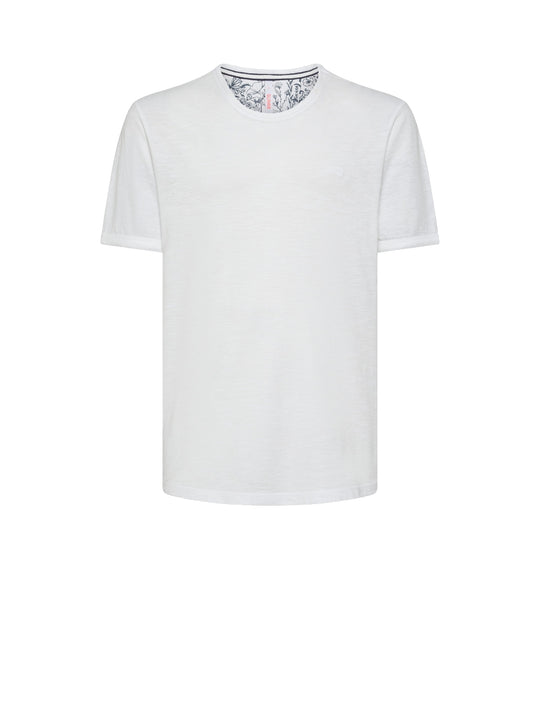 T-shirt Round Bottom S/s - Bianco Panna