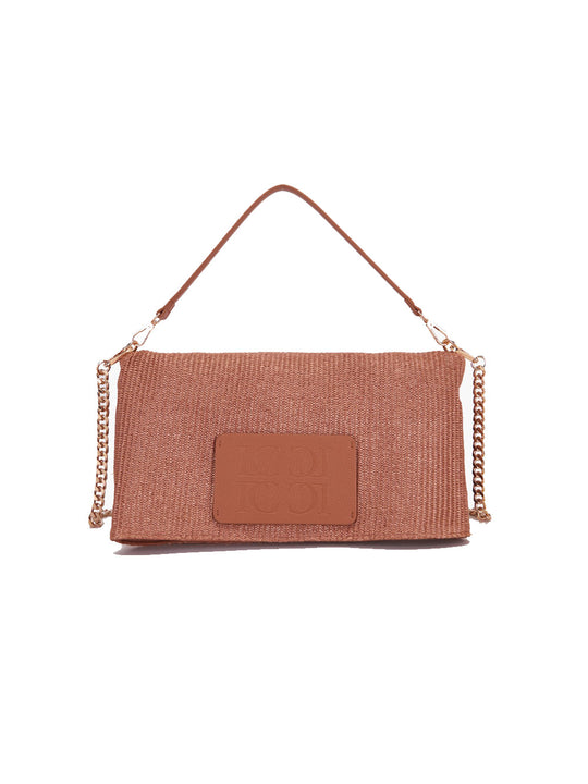 Carpet Ride Big Hand Shopper Rafia + Synt - Cuoio