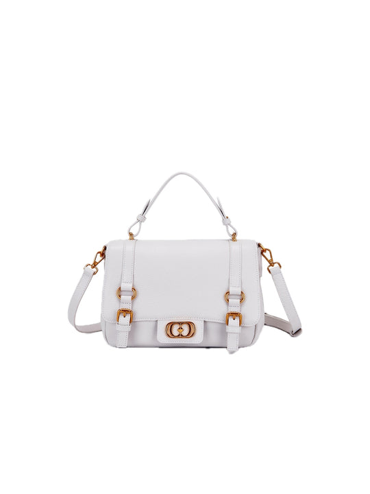 Atena Medium Shopper Tumbled Leather - Ivory