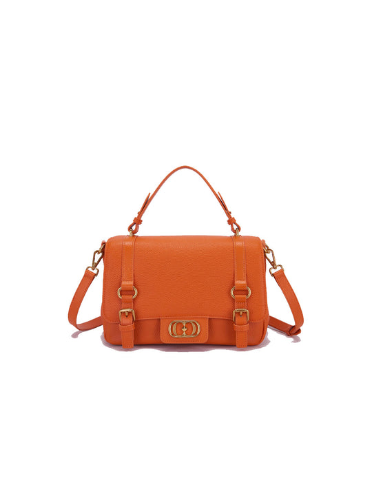Atena Medium Shopper Tumbled Leather - Orange