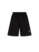 Shorts With Embroidered Gothic Logo - Black