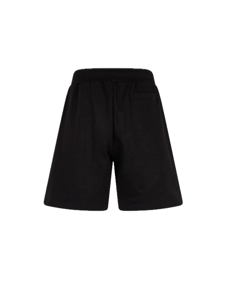 Shorts With Embroidered Gothic Logo - Black — 2