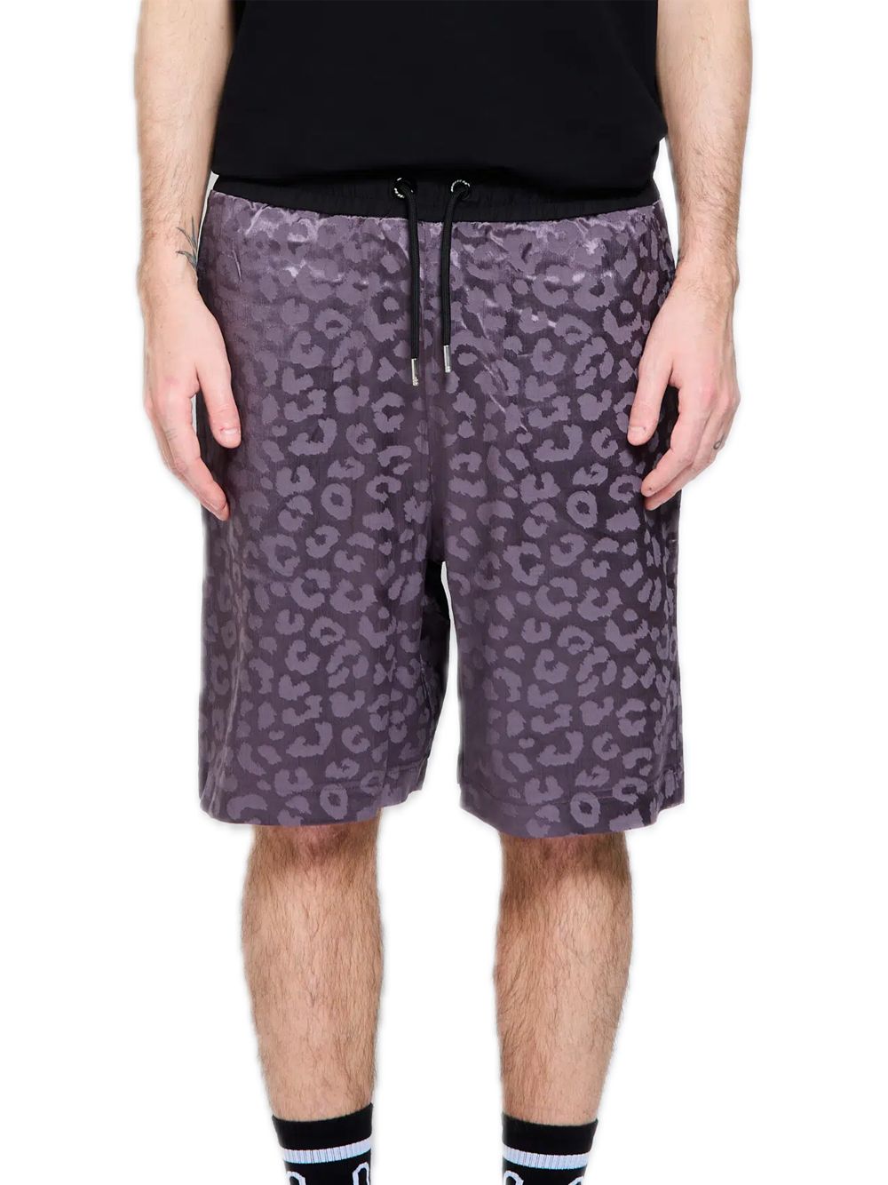 Hydra Short - Purple Leopard Grey — 1