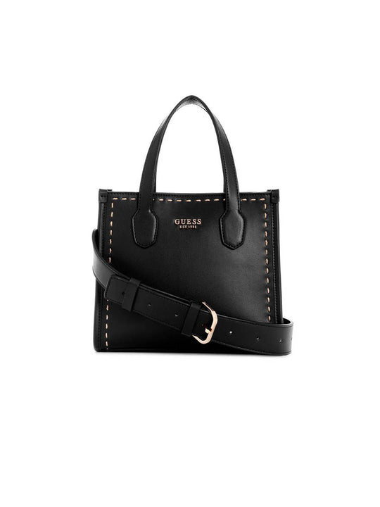 Silvana 2 Compartement Mini Tote - Black