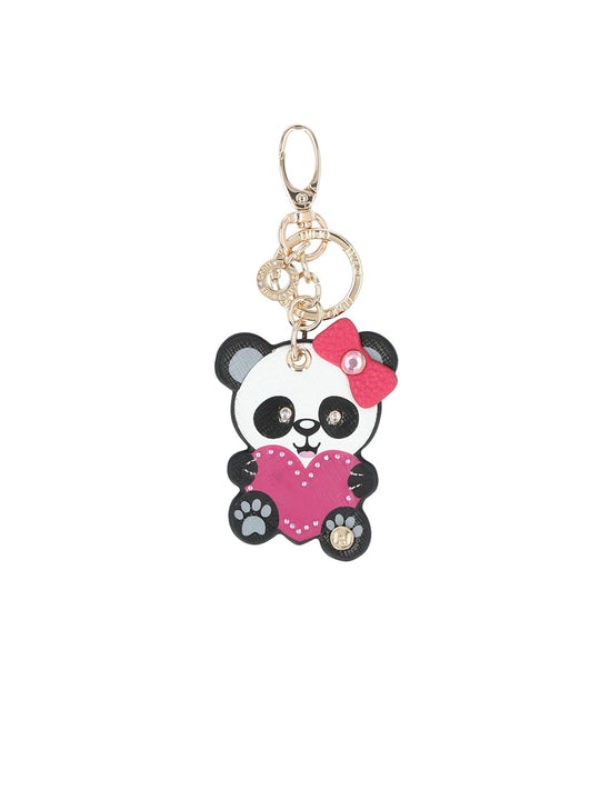 Ecs Panda Key Ring - Nero
