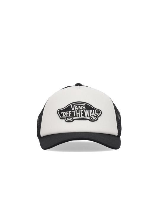 Classic Patch Curved Bill Trucker - Black White