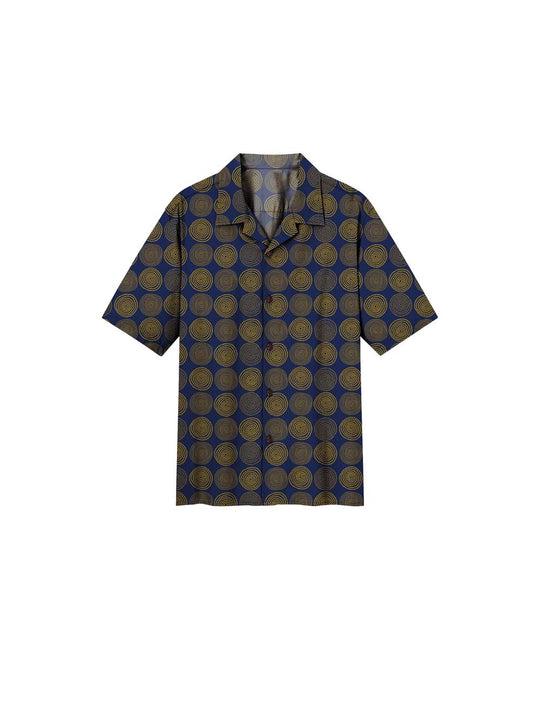 Bowling Shirt Short Sleeve Lagos Navy