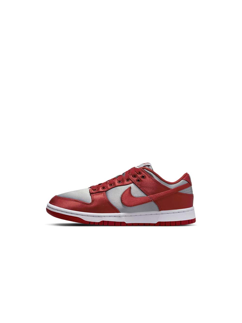 W  dunk low ess snkr - medium grey varsity red — 3