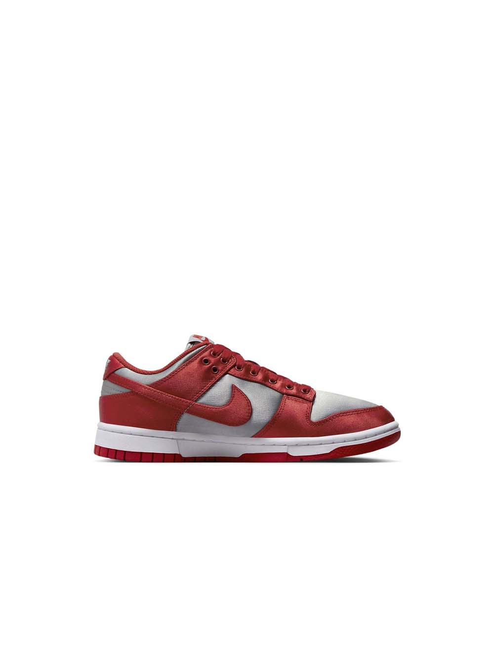 W  dunk low ess snkr - medium grey varsity red — 1