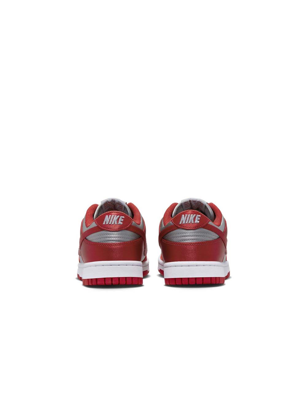 W  dunk low ess snkr - medium grey varsity red — 4