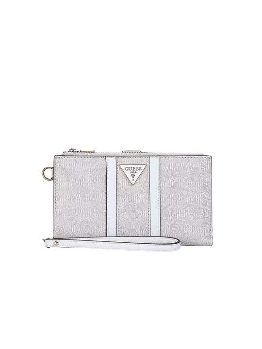 Noreen Slg Dbl Zip Organizer - Latte Logo Brown