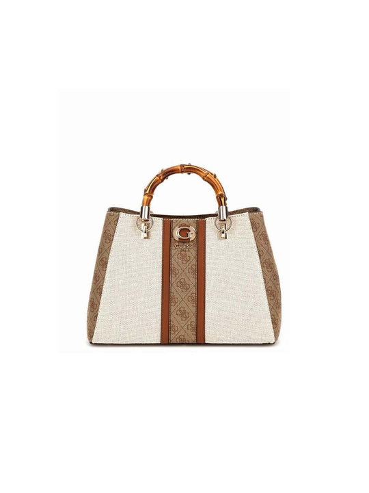 Kerima Bamboo Girlfriend Satchel - Natural Latte Logo