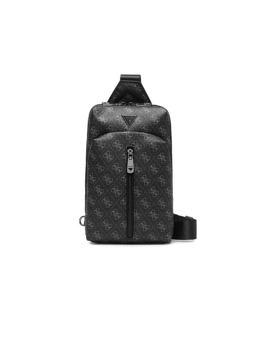 Roma Crossover Wth Verticl Zip - Dark Black