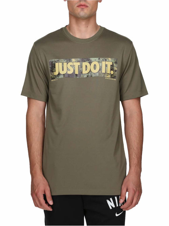 Nike Men's Dri-Fit Fitness T-shirt - Medium Olive