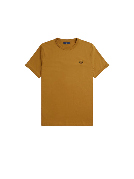Ringer T-shirt - Dark Caramel