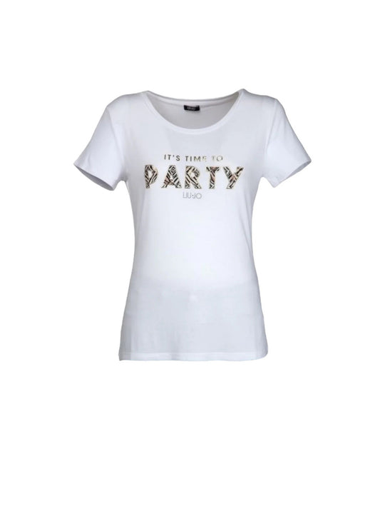 Ecs T-shirt Basica M/C - Bianco Party Zebra