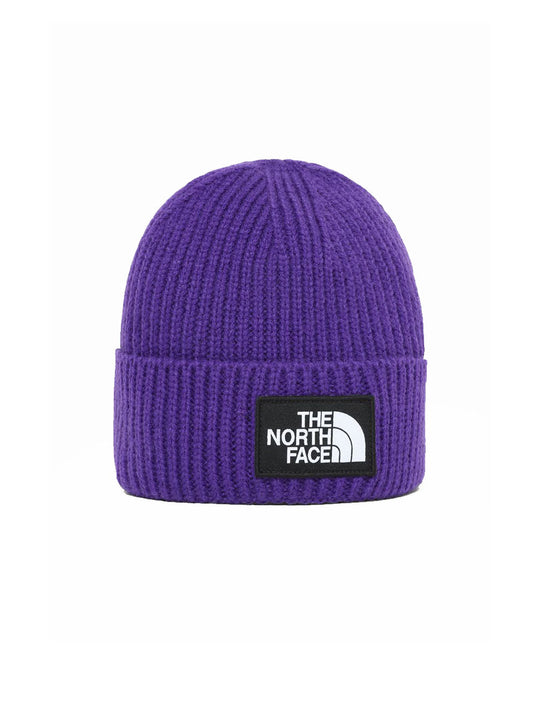 Tnf Logo Box Cuffed Beanie - Peak Purple