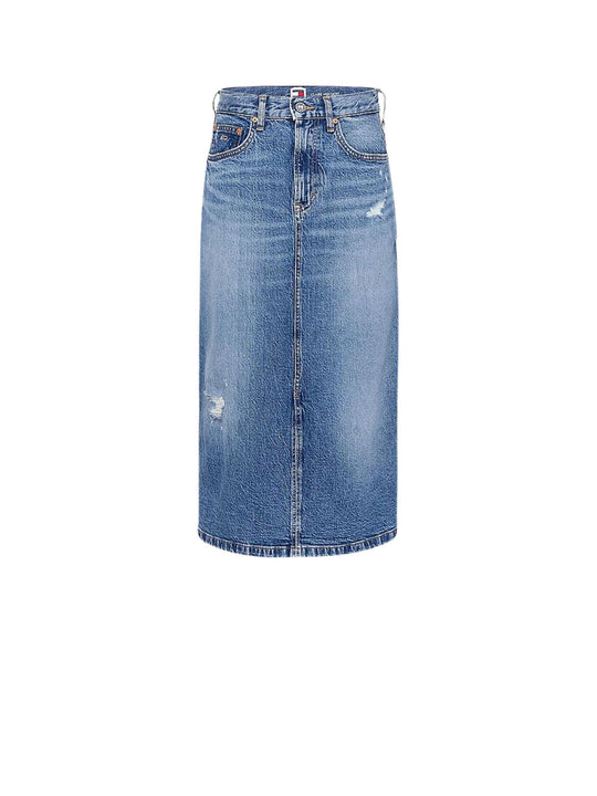 Claire Mid Skirt - Denim Medium