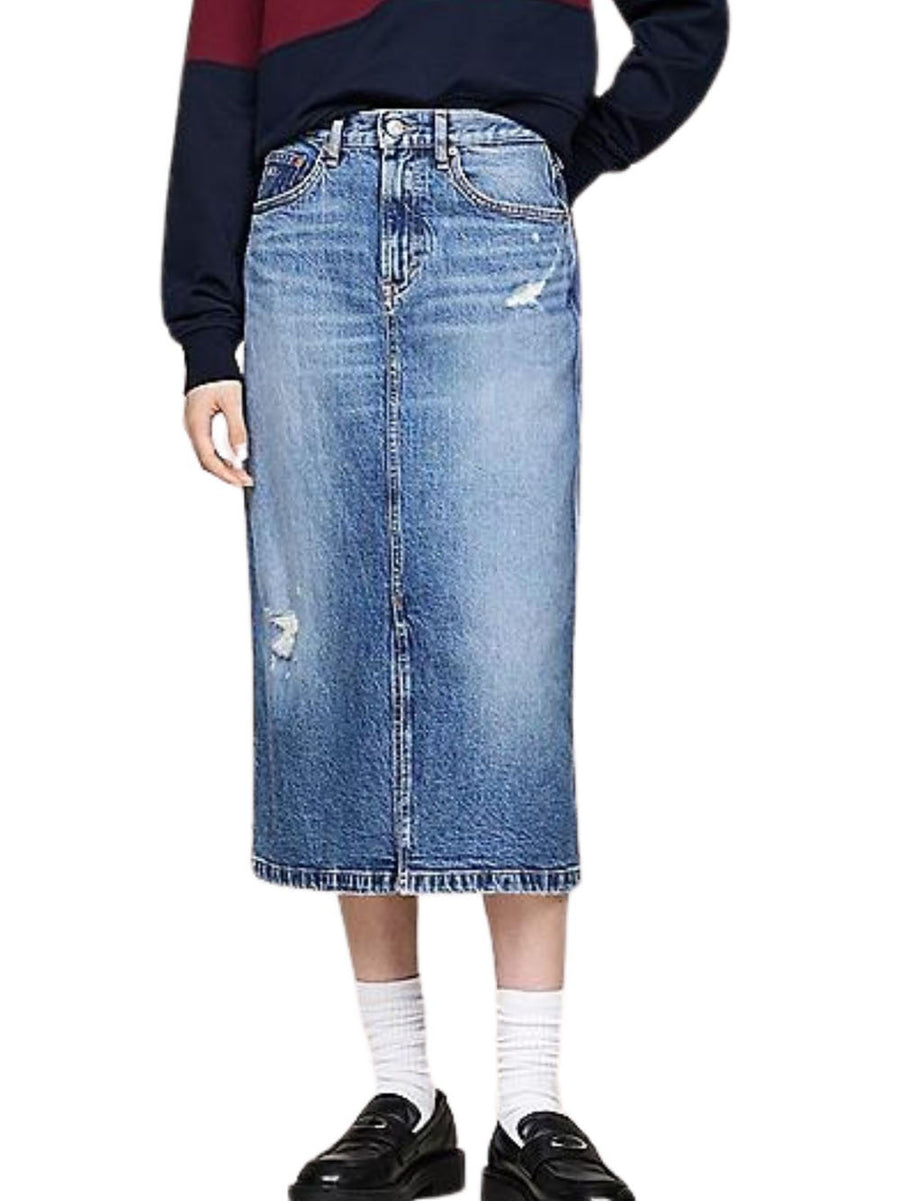 Claire Mid Skirt - Denim Medium — 2