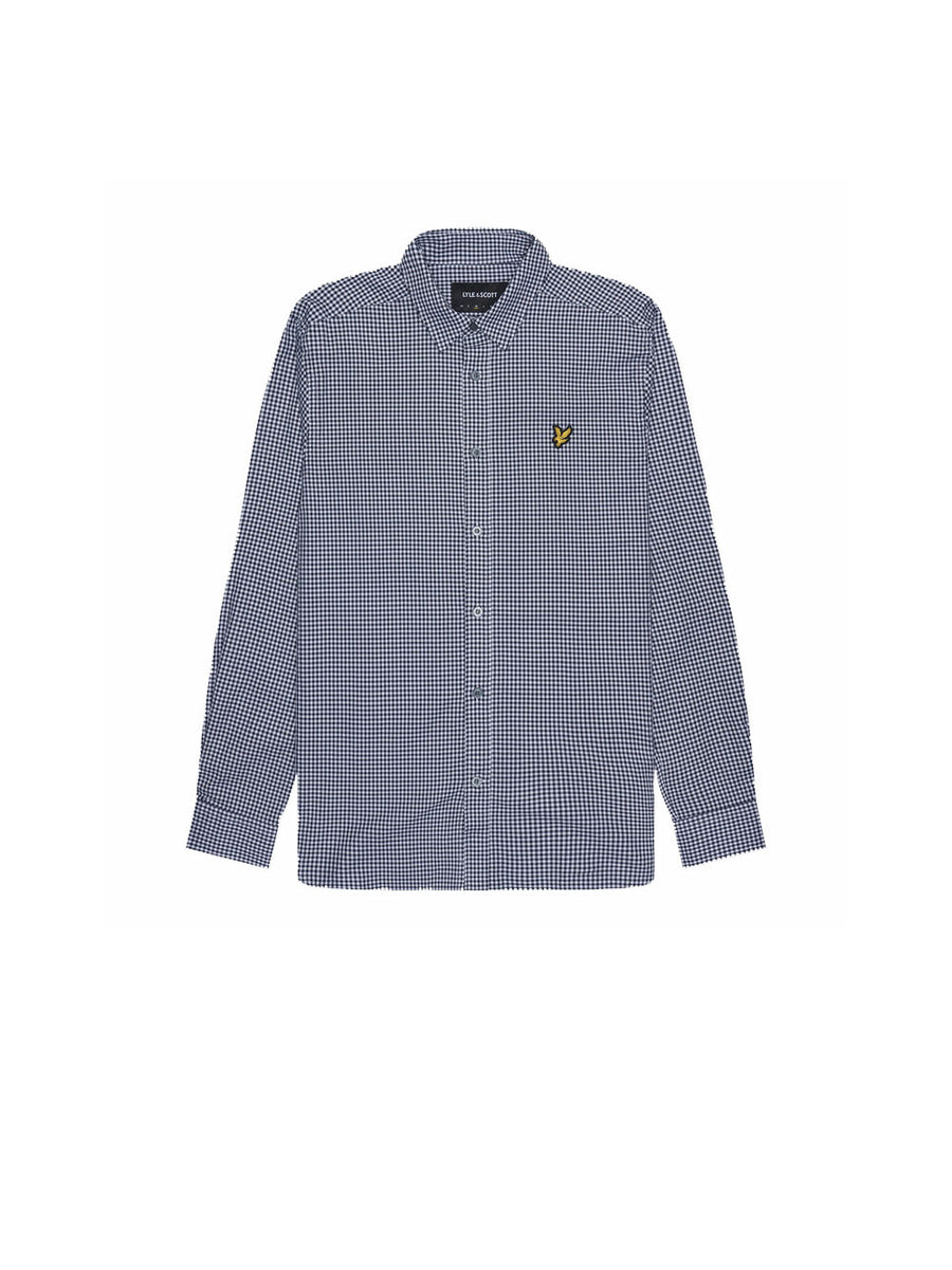 Shepherd Check Shirt - Dark Navy White