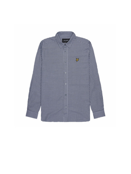 Shepherd Check Shirt - Dark Navy White