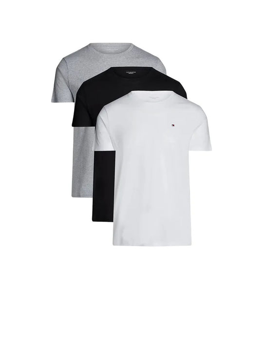 3p Ss Tee - White Black Grey Heater