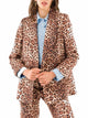 Animal Print Double-Breasted Jacket