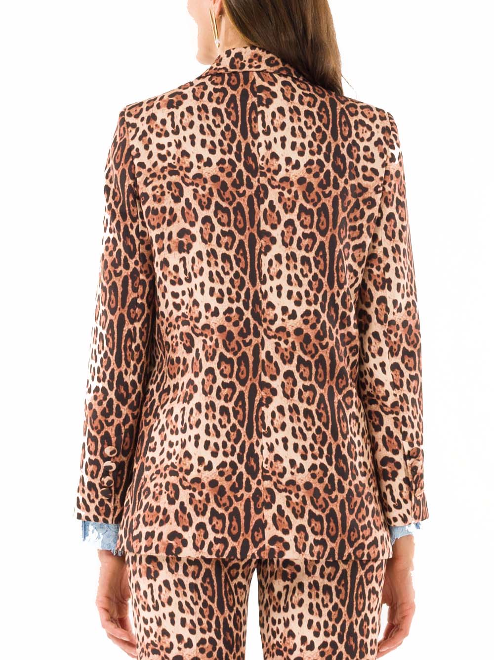 Animal Print Double-Breasted Jacket — 3