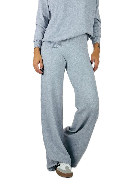 Pantalone Largo Lurex - Perla