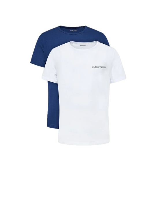 2Pack Crew Neck T-shirt S/s - Ink White