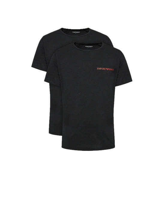 2Pack Crew Neck T-shirt S/s - Black Black