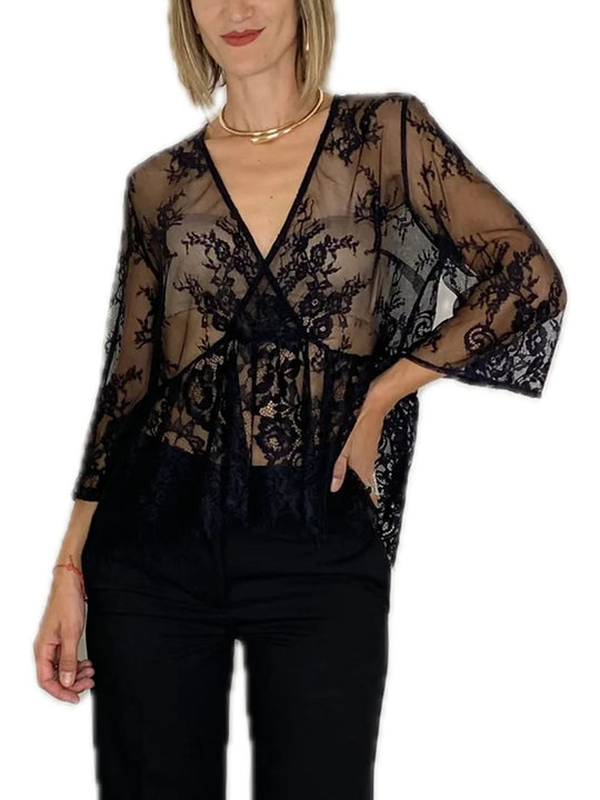Top Pizzo - Nero