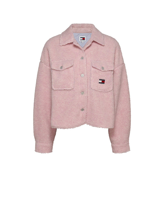 Tjw Teddy Badge Overshirt - Ballet Pink